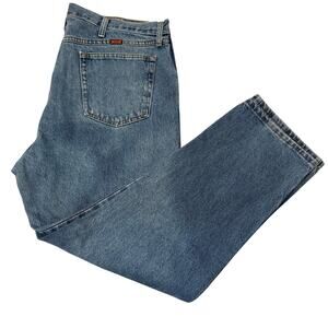 Vtg‎ RUSTLER Jeans Mens 40x30 Classic Straight Tapered Leg Dad Jean 100% Cotton